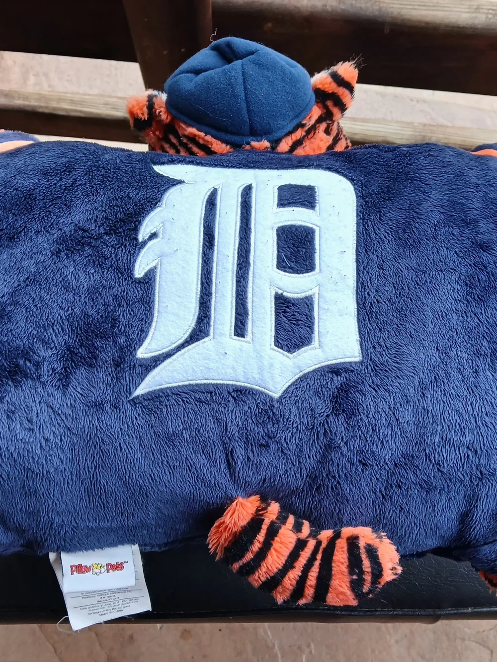 Kids Pillow Pets with Team-Style Detroit Tigers Patch